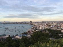 パタヤ景色。山頂から